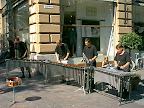 Street band in downtown Helsinki Street band in downtown Helsinki