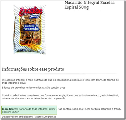 excelsa%252520100integral%25255B6%25255D Cuidado! Nem todo alimento com alegação de ser integral contém SOMENTE carboidratos INTEGRAIS