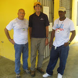 Julio ( on the left) and his assistant from Water Missions International based in Haiti.