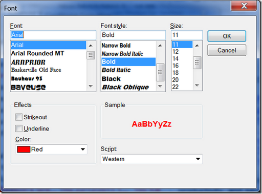 set outlook text size set outlook text size