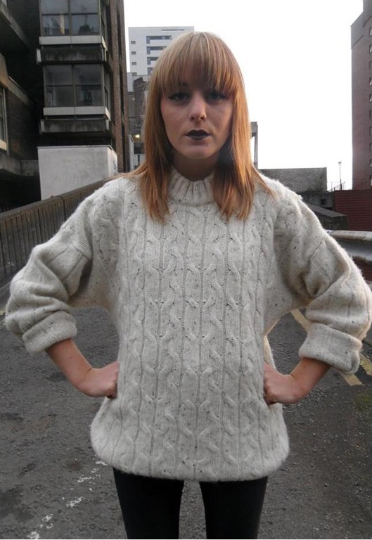 Vintage Oversized Chunky Aran Jumper, £22, Once Upon A Time