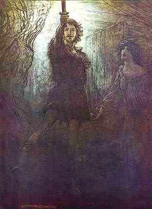 Siegmund Wins Nothung, Asatru Gods And Heroes