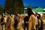 When you are the only guy in a mask, doesn't that draw attention?