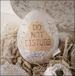 Shabby Chic Decoupaged and Stamped Easter Egg Easter Egg Carton with Shabby Chic Easter Eggs by Vintage with Laces