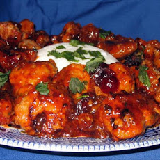 Meatballs With Dried Cranberry-apricot Sauce