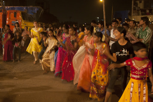 I had a great time dancing with the street children!