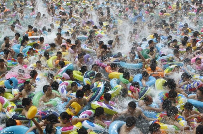 Image result for swimming in China