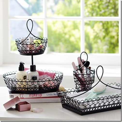 Black Wire Beauty Storage