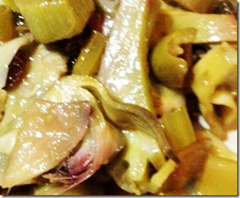 Carciofi con olive e capperi 