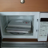 Campers microwave is good... for storing laptops
