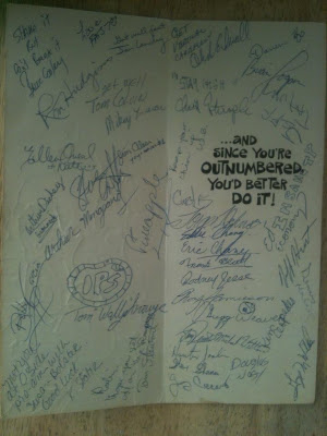 A Happy Birthday card from many of the skaters.