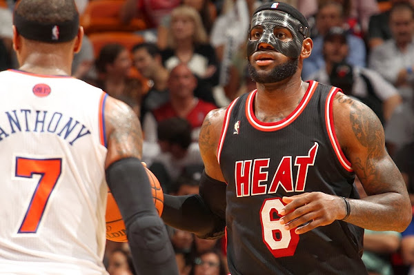 LeBron Goes BaneJames on the Knicks in Carbon Fiber Mask