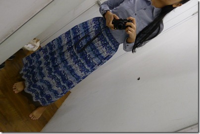 chambray shirt x flora long skirt