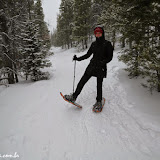 Snowshoes para a trilha do Dream Lake -  Rocky Mountain National Park - Estes Park, Colorado, EUA