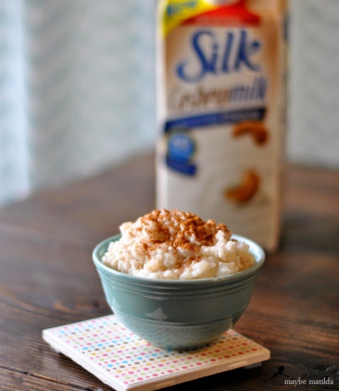 Rich and Creamy Rice Pudding (made with coconut milk and Silk Cashewmilk!)