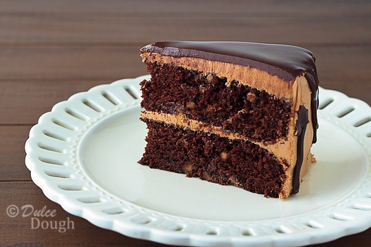 Chocolate Peanut Butter Cake with Ganache