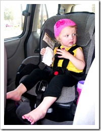 Vivian in the car Vivian in the car