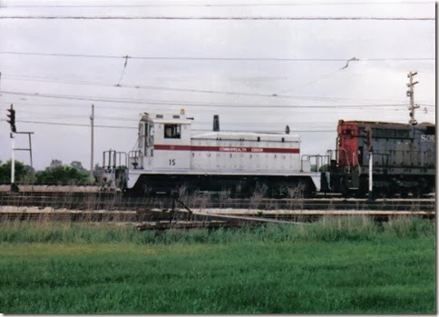 Commonwealth Edison SW1 #15 at the Illinois Railway Museum on May 23, 2004