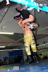 Blood Eagle delivering a suplex.