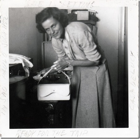 Willis Webster getting ready for the trip to America Sao Paulo Brazil July 1952