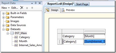 4 SSRS Matrix with fields