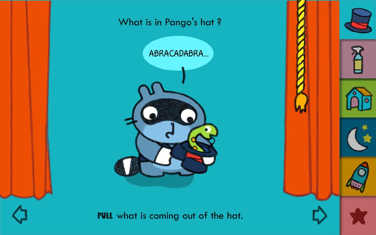 Android application Pango is dreaming for kids screenshort