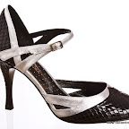 Clotilde vib. nera argento - tacco 8 cm<br />
n. 36-37-38-39-40
