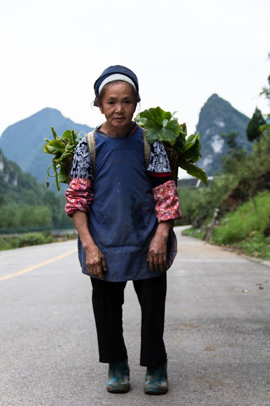 Woman on the street in Getu