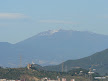 View of Turó de l'home with snow and the Torre de baró