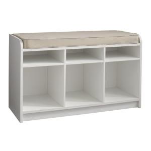 Here's a great product from the Martha Stewart line at Home Depot -- it's the perfect bench to put in a mudroom, and the bins below are great for storing items. Here's a great product from the Martha Stewart line at Home Depot -- it's the perfect bench to put in a mudroom, and the bins below are great for storing items.