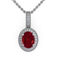 Oval-Garnet-and-Round-Diamond-Border-Pendant-in-14k-White-Gold_SP0458GB Oval-Garnet-and-Round-Diamond-Border-Pendant-in-14k-White-Gold_SP0458GB