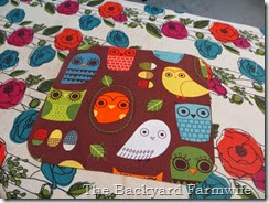 fabric covered mouse pad - The Backyard Farmwife
