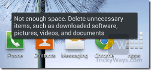 not-enough-space-delete-unecessary-items
