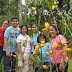 Family with Mickey Mouse flowers
