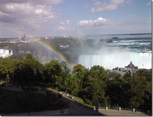 Niagara Falls Rainbow - picture by karencee Sept 2011