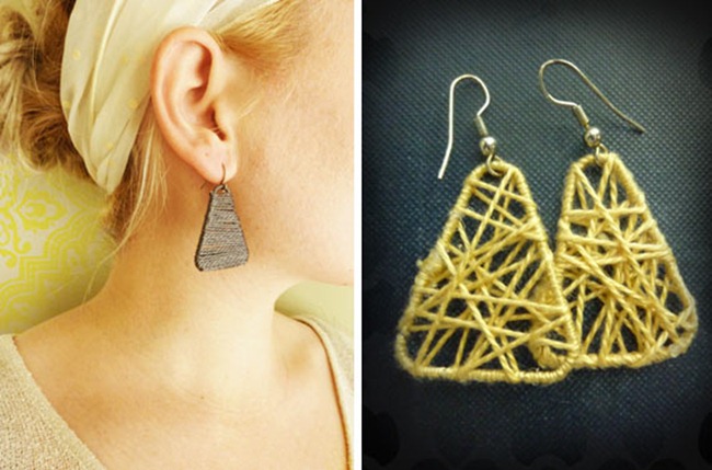 paperclip earrings from evie s