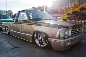 Ernie Macias' Mitsu Stock Truck equipped with an AccuAir SwitchSpeed