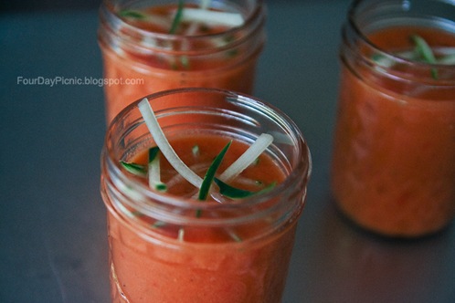 Lunchbox Gazpacho in a Mason Jar Recipe