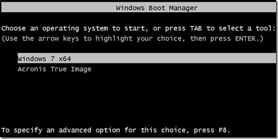 Add Acronis True Image Windows 7 Boot Manager