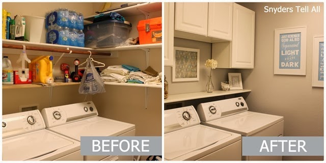 Laundry Room before and after