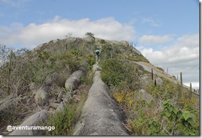 Chegando ao topo da Pedra de São Pedro