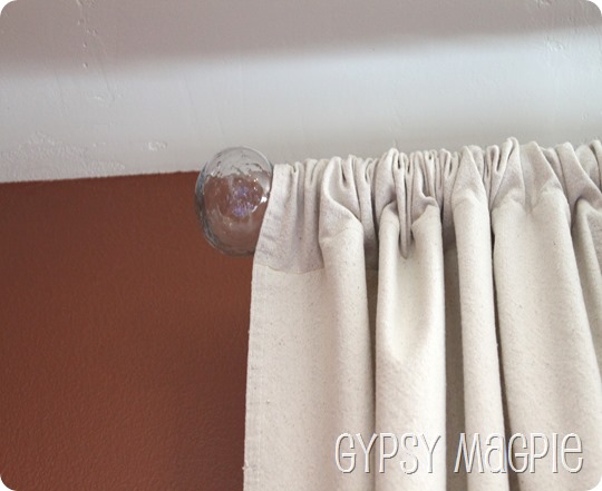 Made-over Ikea Curtain Finials