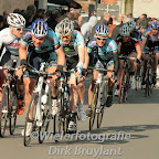 Chris Macic and Jan Kuyckx from Marco Polo Cycling Donckers Koffie in action in the Wanzele-Lede Pro Kermesse. (photo: Dirk Bruylant)