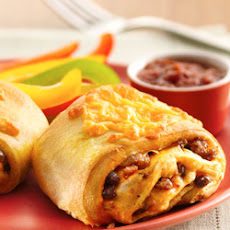 Beef and Bean Crescent Burritos