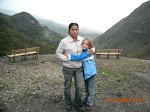 Bella's dance instructor at the openning day festivities at the interpretation center in Huembo, Peru.