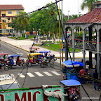 The house on the right is constructed entirely of iron, a tourist 'attraction' of Iquitos.