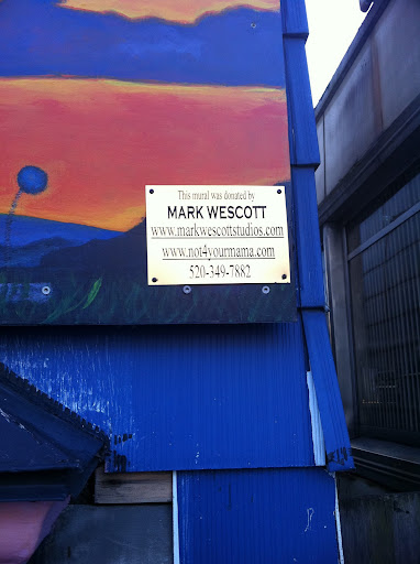 Looks like the locals support AnimalKind's work in various ways- this cool mural was donated!