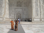 Going into the mausoleum