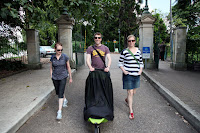 Exiting the Botanic Gardens