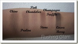BB Ultra Nude Palette - Swatches